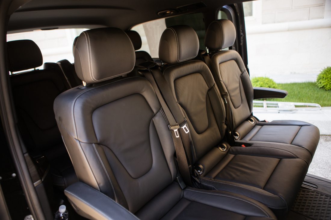 Najem kombija - najem kombija Mercedes-Benz V ali podobno - notranjost kombija - GoGreen